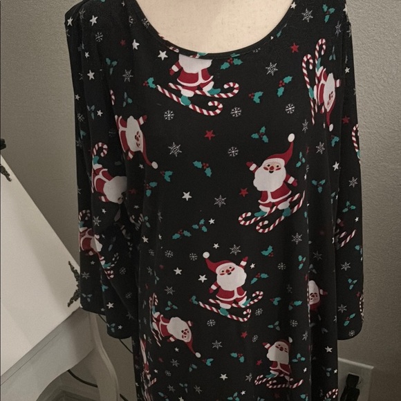 Holiday Christmas Pajamas Adorable Candy Canes & Santa Colorful Final Sale - Picture 1 of 6